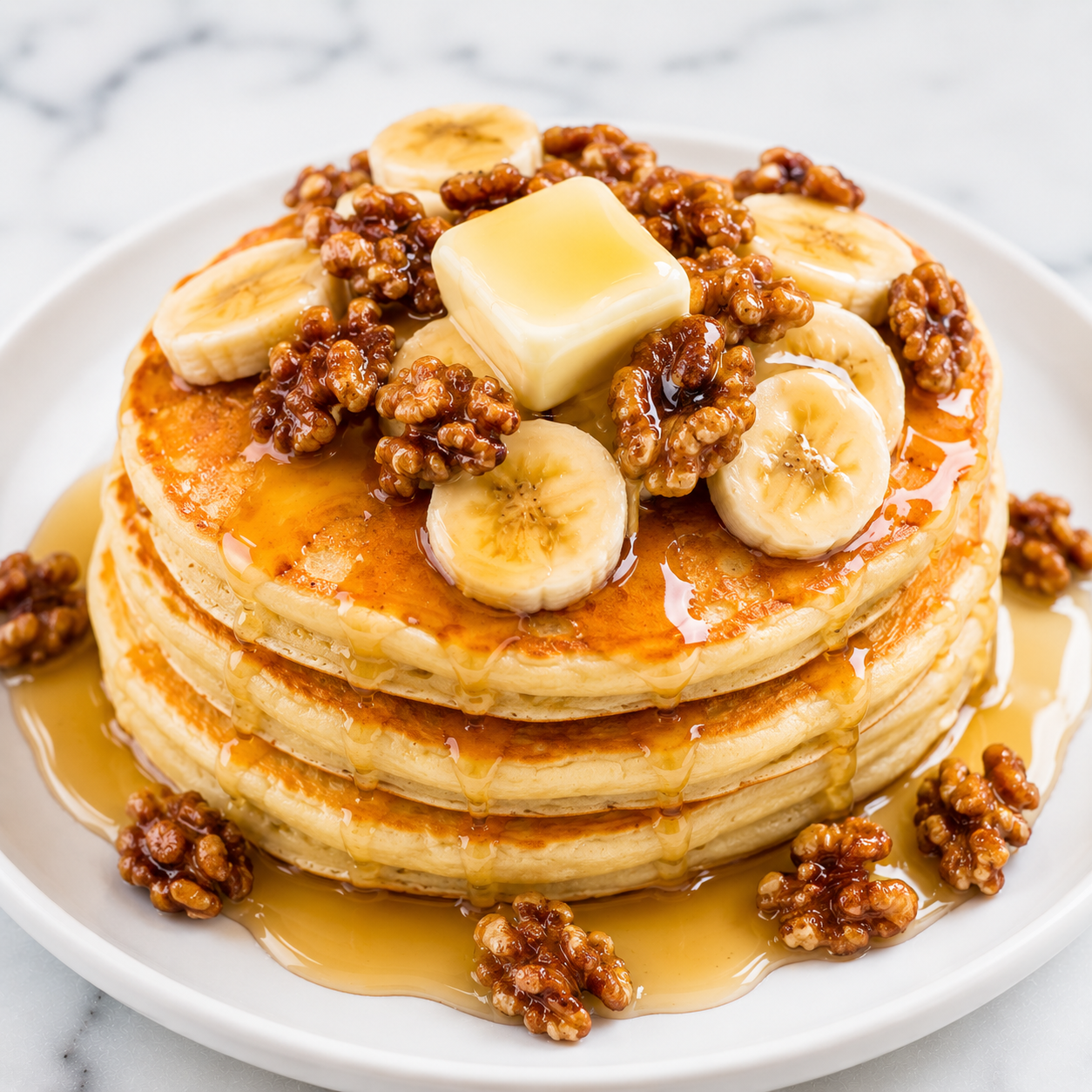 Banana & Walnut Pancakes